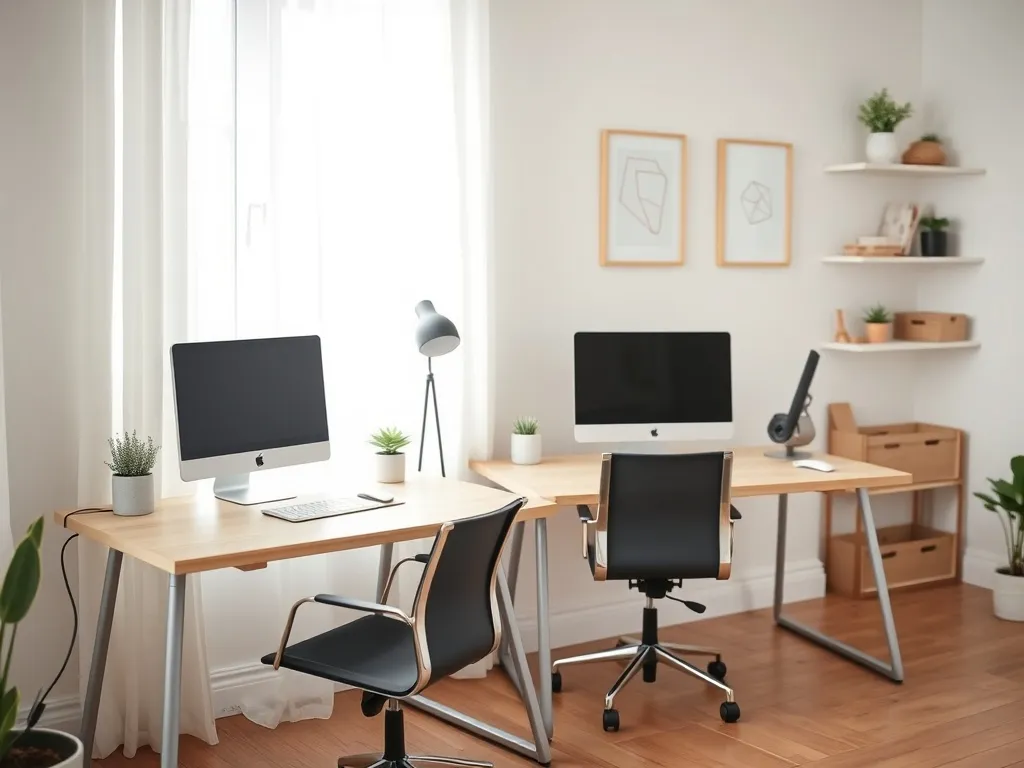 Biurka dla dwóch osób w jednym pokoju – jak je zaaranżować?