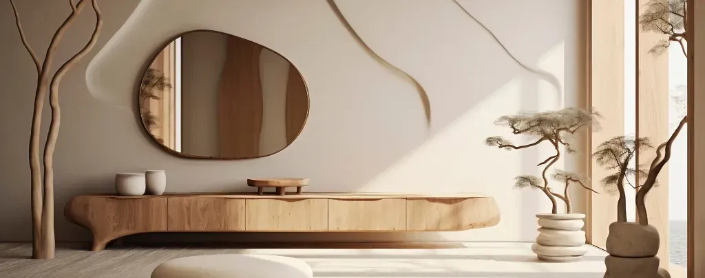 Lustra w stylu japandi